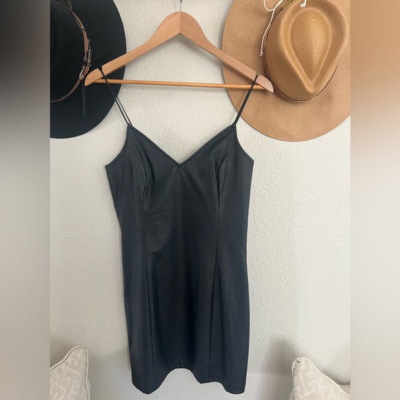 SOLD - Abercrombie Vegan Leather Mini Dress - Picture 2 of 4